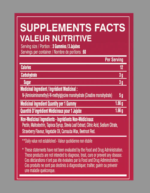 LIMITLESS PHARMA - GUMMIES CREATINE MONO (180 jujubes)