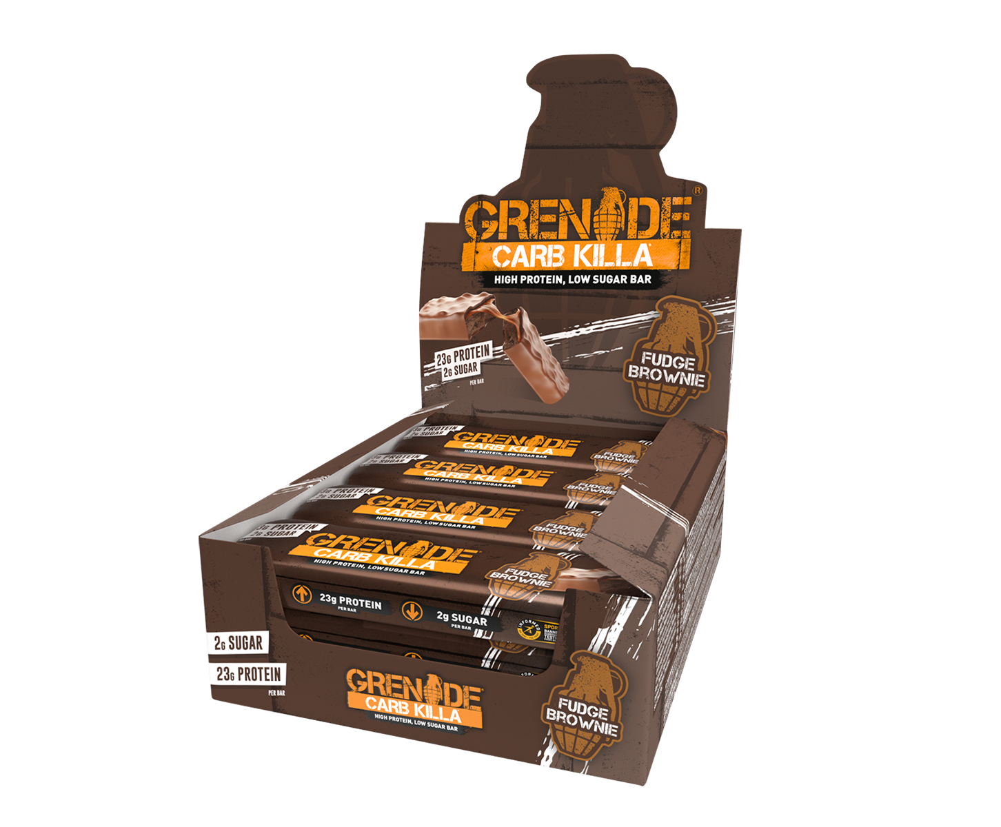 GRENADE CARB KILLA BARRES PROTÉINÉES (12 unités) – Zone Nutrition