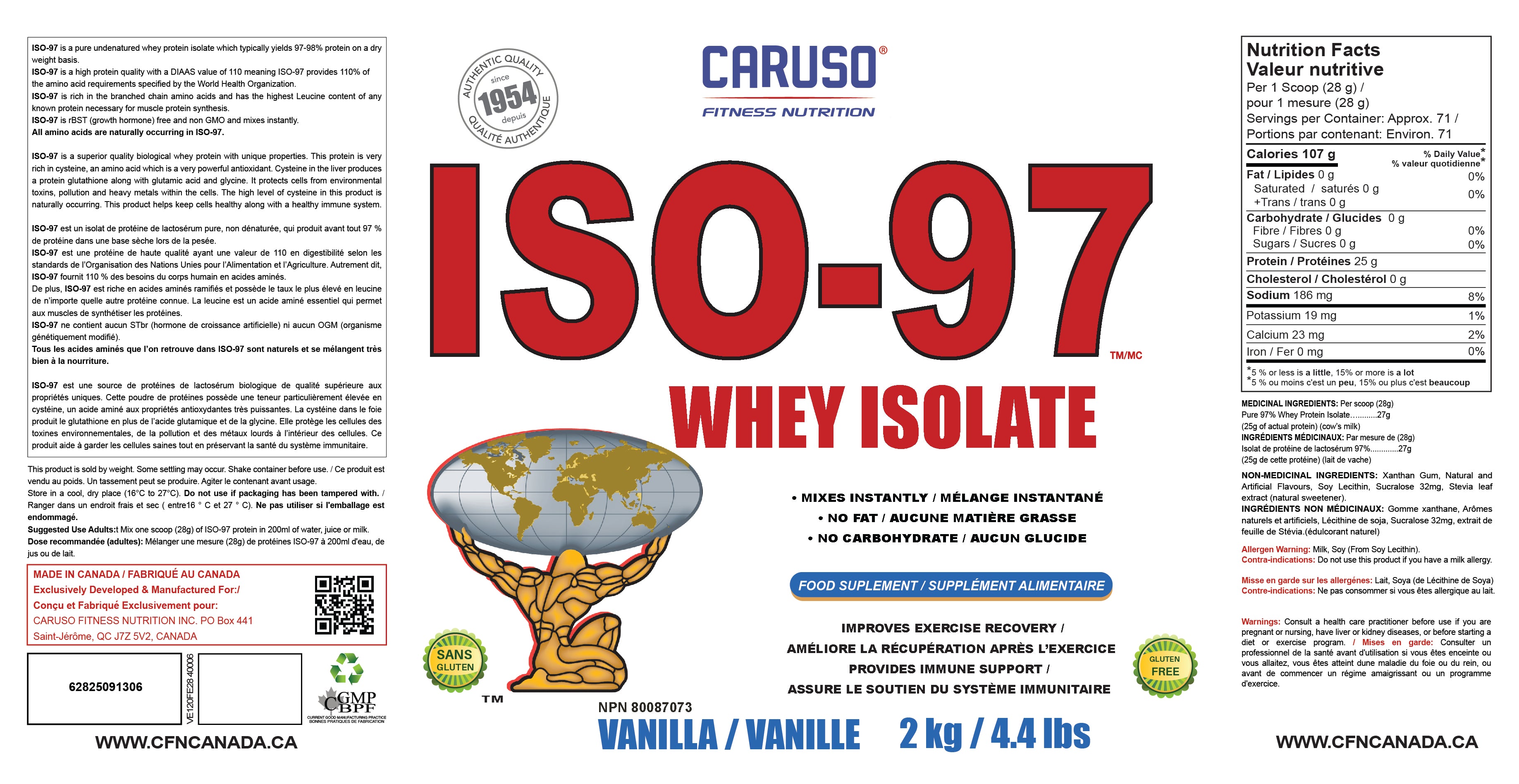 CFN ISO-97 WHEY ISOLATE (2kg)